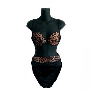 Azul Retro Black High Waisted Bikini ~ 12